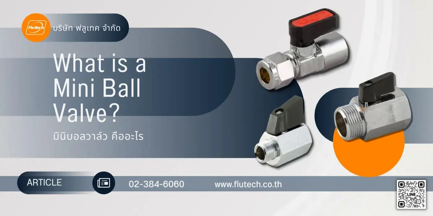 มินิบอลวาล์ว / Mini Ball Valves | บทความ / Article - มินิบอลวาล์วคืออะไร - What is a mini ball valve? - บริษัท ฟลูเทค จำกัด / Flu-Tech Co., Ltd.