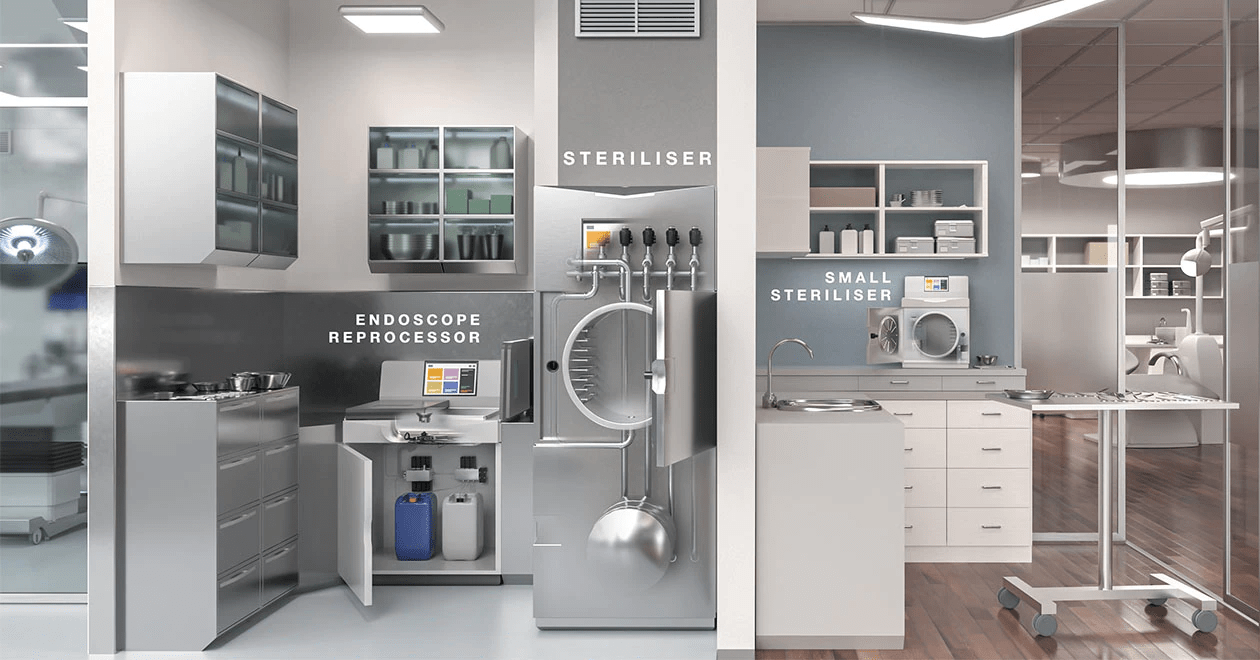 Burkert Thailand Distributor Flutech - Reliable fluid control in sterilisation and disinfection devices for sterile cleanliness without compromises