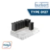 Burkert-Type 0127 - Direct-acting Rocker-Solenoid Valve with separating diaphragm