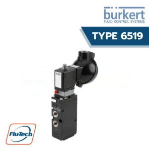 Burkert – Type 6519 Servo-assisted solenoid valve for pneumatics