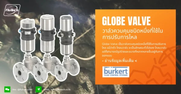 Globe Valve วาล์วควบคุมชนิดหนึ่งที่ใช้ในการปรับการไหล