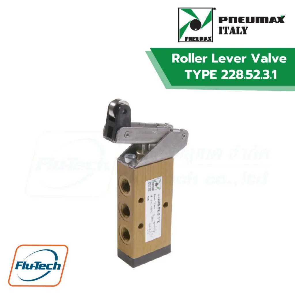 PNEUMAX - Roller Lever Valve