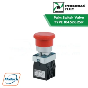 Pneumax 104.52.6.25.P 5/2 Palm Switch Valve