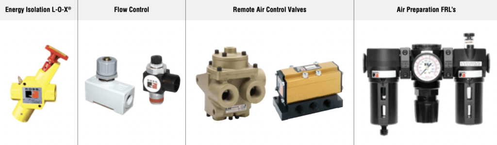 ROSS Control® Auxiliaries / Optional Accessories / Pendant Valves can be combined with these industrial products - Flu-Tech Thailand is the Sole Authorized Distributor of ROSS.