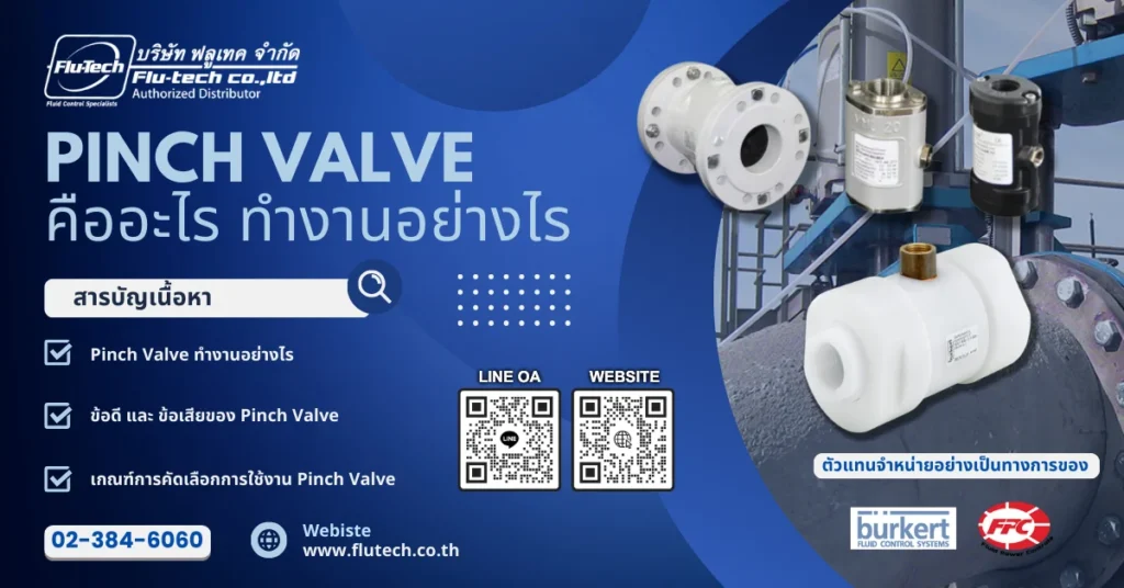 Pinch valve คืออะไร ทำงานอย่างไร