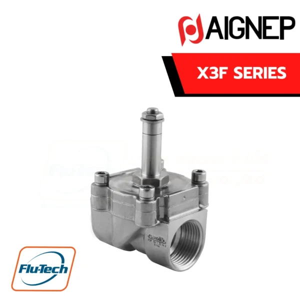 AIGNEP - X3F series guided diaphragm solenoid valves for fluid control