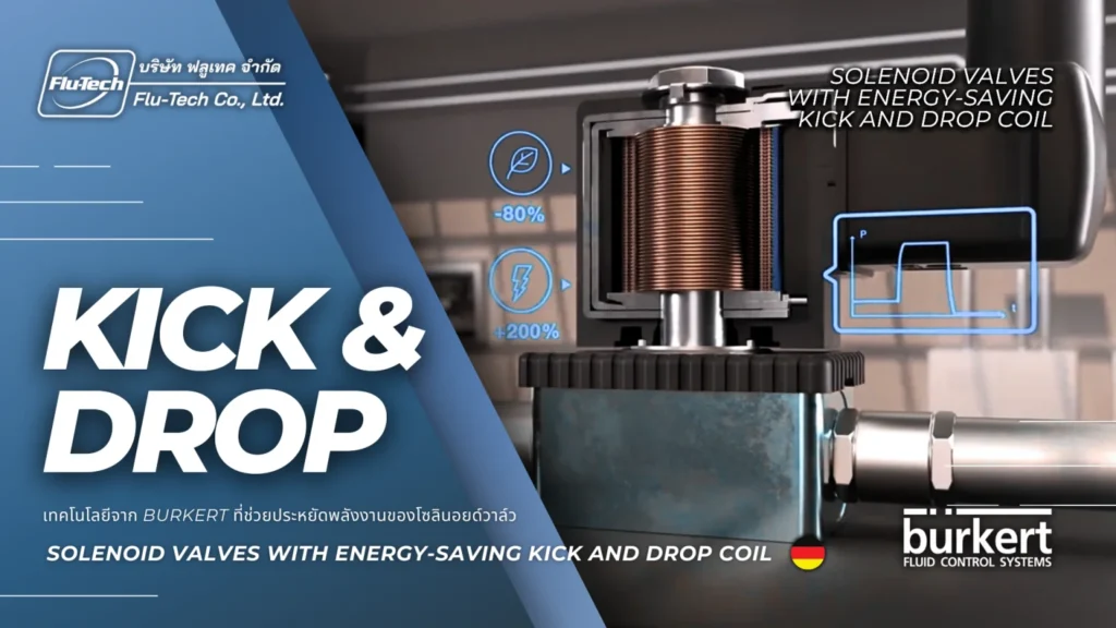 Dual-Coil Valves with Kick and Drop Electronics - Burkert Thailand Distributor (Flu-Tech Co., Ltd.)