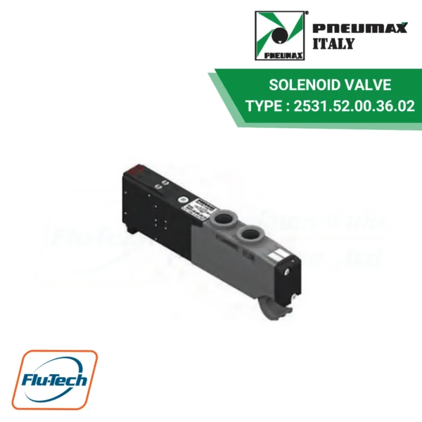 Pneumax Italy - Solenoid valve 5/2-way Type 2531.52.00.36.02