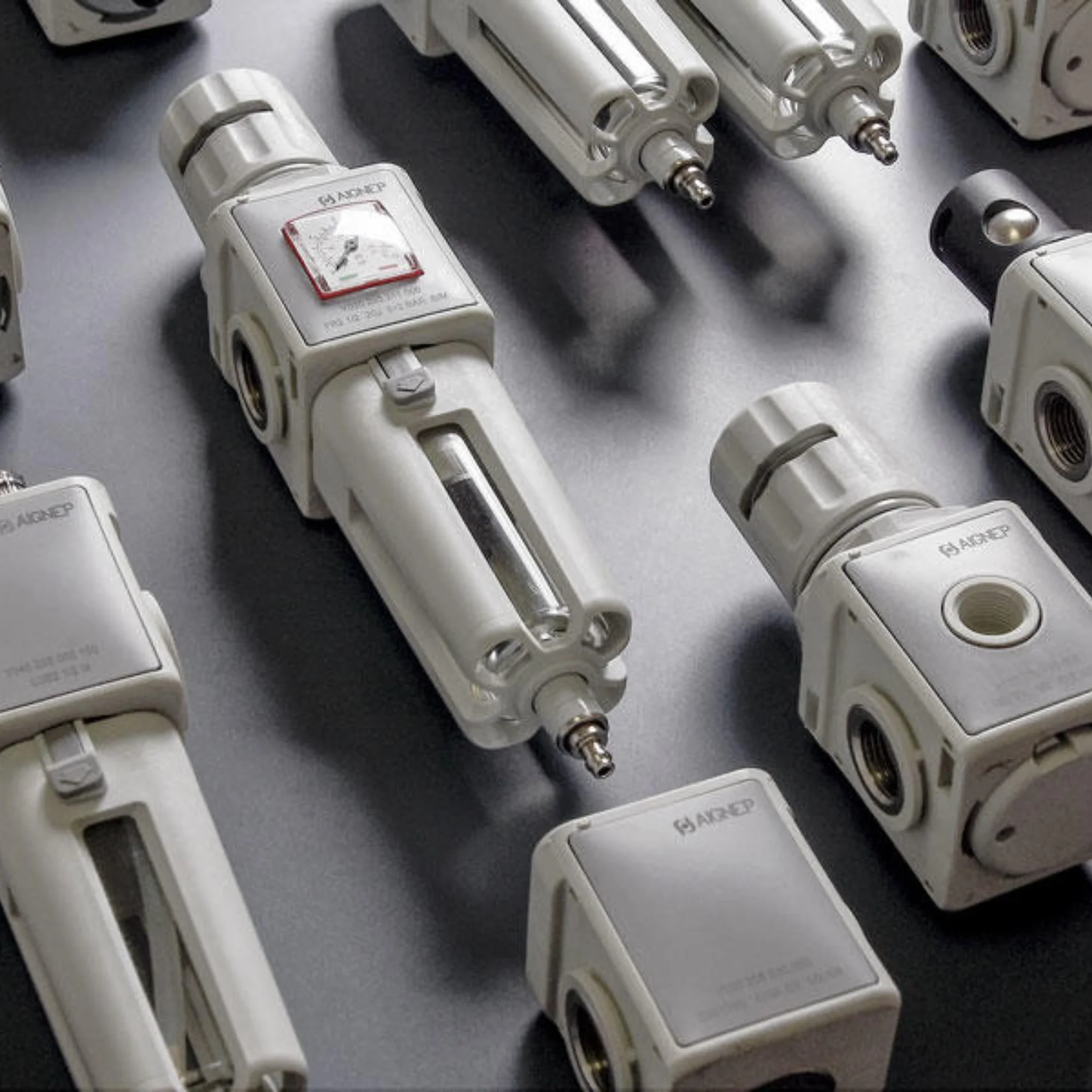 AIGNEP - Valves, pneumatic actuators electric actuators and F.R.L. units for any type of application