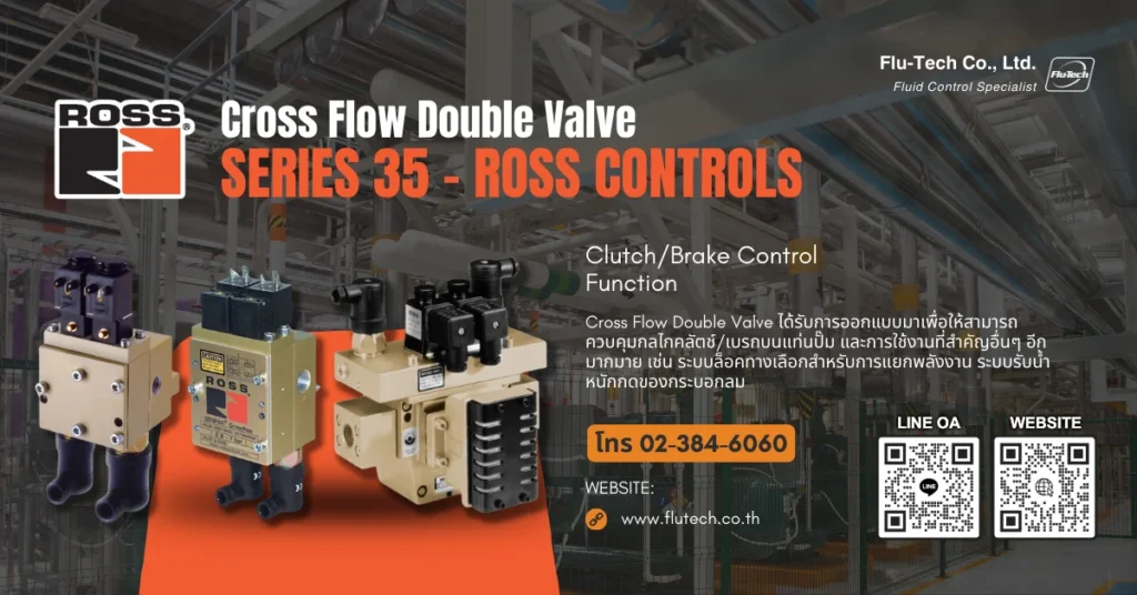 Cross Flow Double Valve ซีรีย์ 35 จาก ROSS CONTROLS