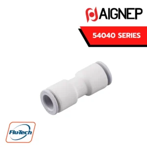 Straight connector 54040 series ยี่ห้อ AIGNEP ฟิตติ้งหรือข้อต่อลมแบบเสียบสายสำหรับงาน Food grade ได้รับการรับรองตามมาตรฐาน NSF 169 certified