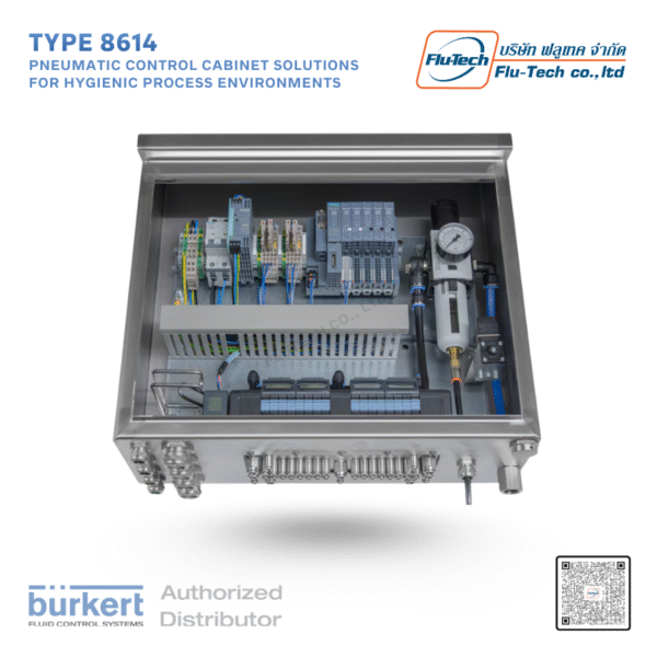Type 8614 - Pneumatic control cabinet solutions for hygienic process environments - Burkert Thailand - @flutech.co.th