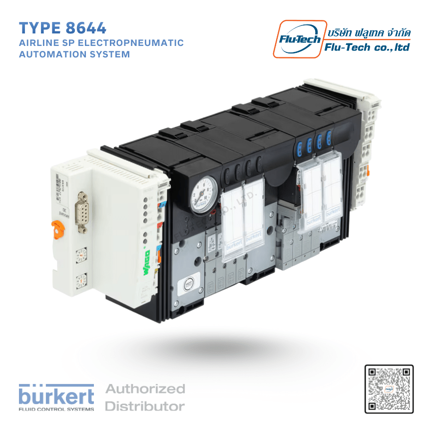 Type 8644 - AirLINE SP electropneumatic automation system - Burkert Thailand - @flutech.co.th