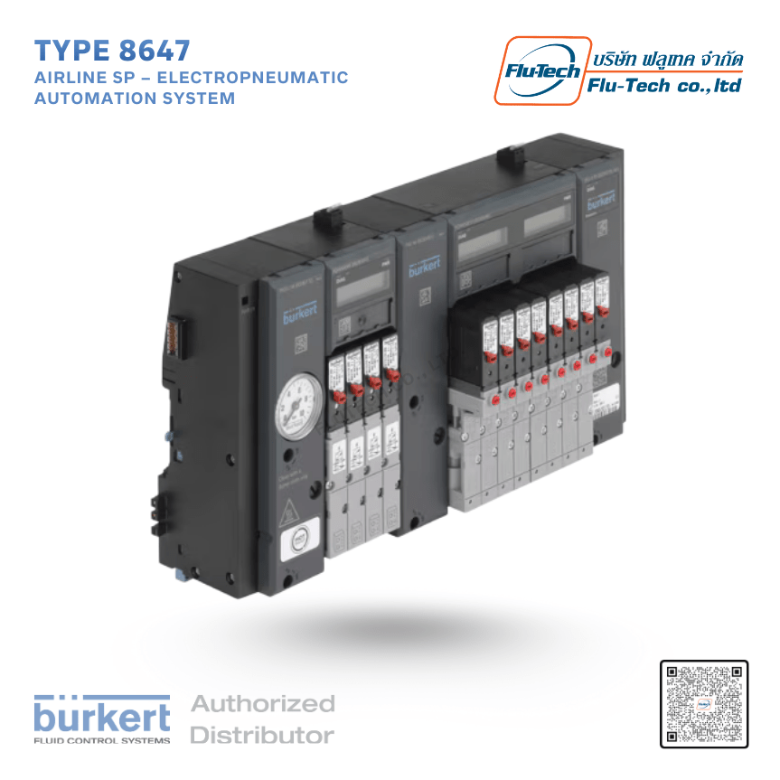 Type 8647 - AirLINE SP – electropneumatic automation system - Burkert Thailand - @flutech.co.th