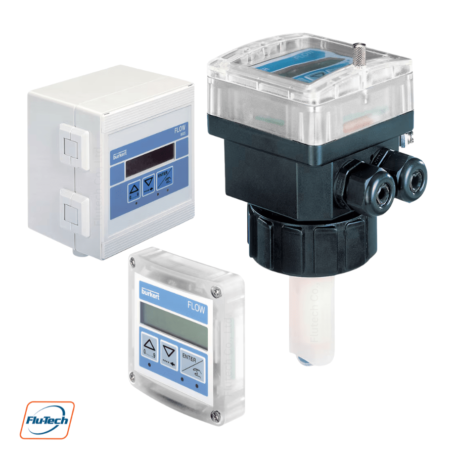 Bürkert – Type 8025 - Insertion flowmeter or batch controller with paddle wheel and flow transmitter or remote batch controller - บริษัท ฟลูเทค จํากัด - @flutech.co.th
