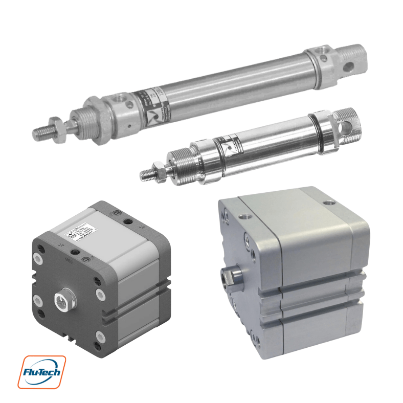กระบอกลม Profile , Compact , and Micro Pneumatic Actuators _ Cylinders - Aignep and Pneumax Authorized Distributor - บริษัท ฟลูเทค จํากัด - @flutech.co.th