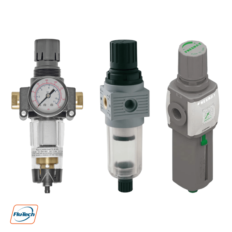 ชุดกรองลม FR - Filter + Regulator - บริษัท ฟลูเทค จํากัด - @flutech.co.th