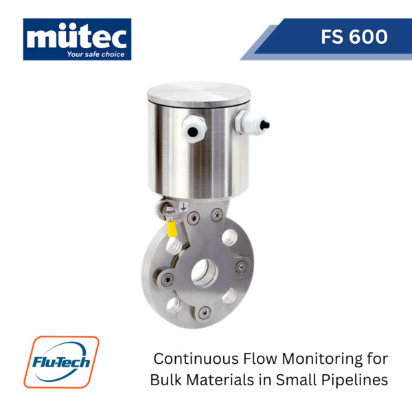 Mütec - FlowSwitch FS 600 - Continuous Flow Monitoring for Bulk Materials in Small Pipelines - บริษัท ฟลูเทค จํากัด - @flutech.co.th
