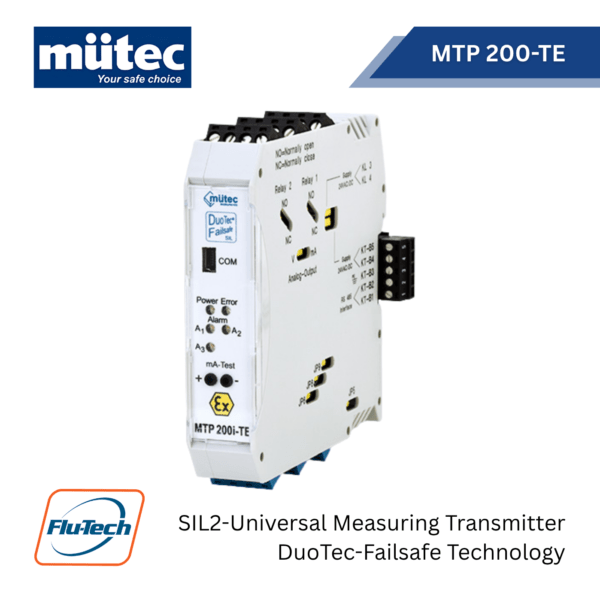 Mütec - MTP 200-TE - SIL2-Universal transmitter in DuoTec-Failsafe Technology with self-monitoring - บริษัท ฟลูเทค จํากัด - @flutech.co.th