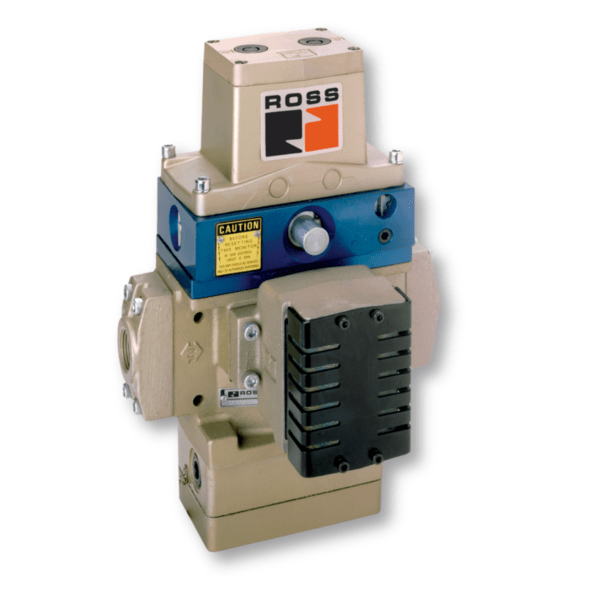 ROSS Controls® - Double Valves with Pneumatic L-G Monitor, Ports 1_2 to 2 SERPAR® 35 Series - Flutech Co., Ltd.