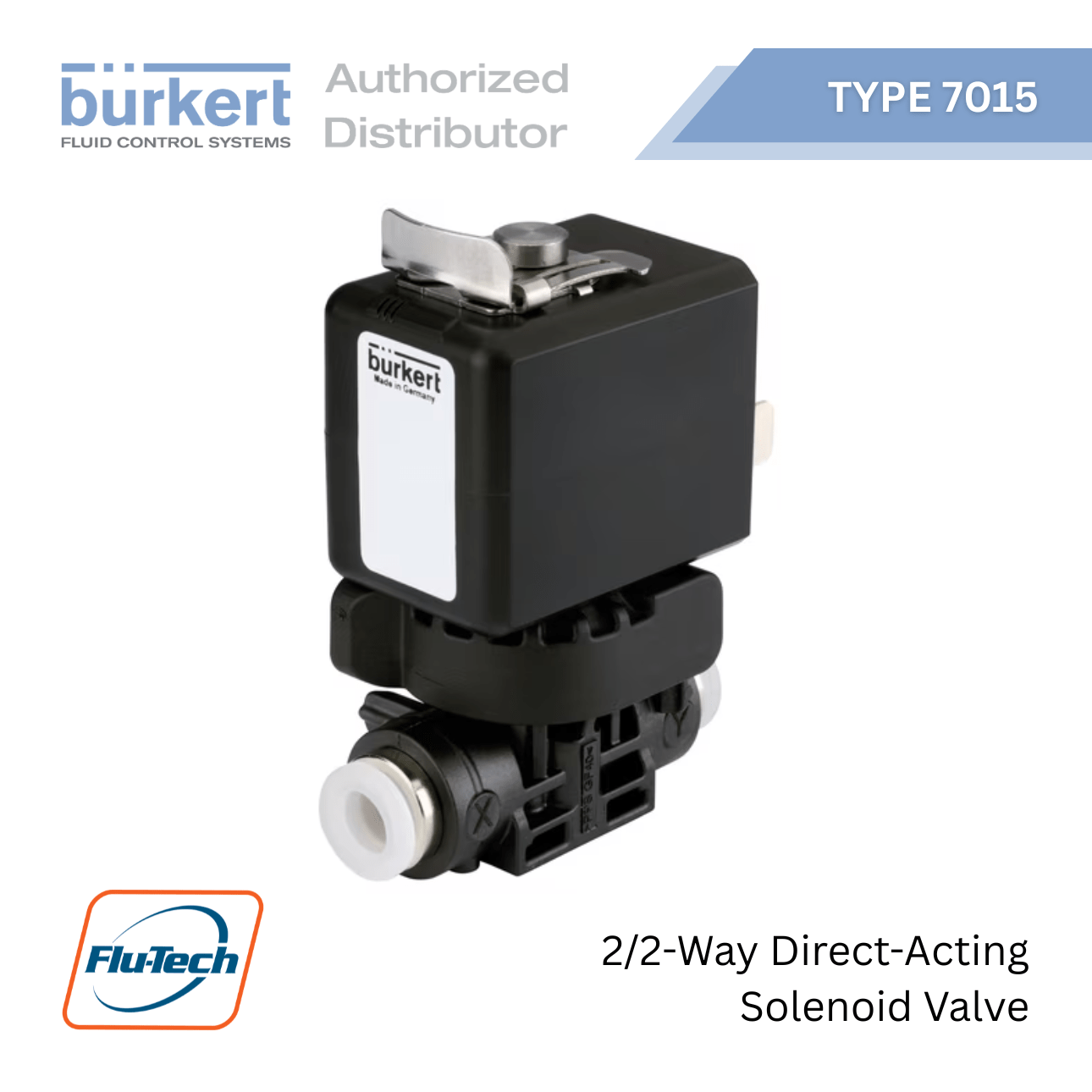 Burkert — Type 7015 - 2/2-Way Direct-Acting Solenoid Valve